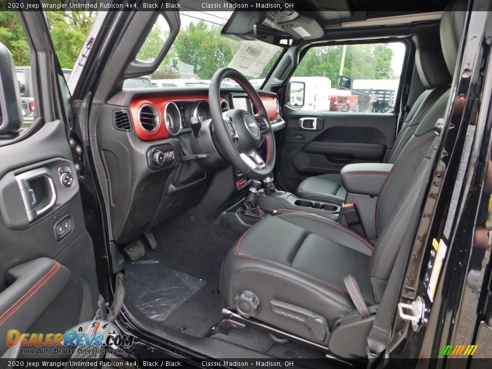 Front Seat of 2020 Jeep Wrangler Unlimited Rubicon 4x4 Photo #11