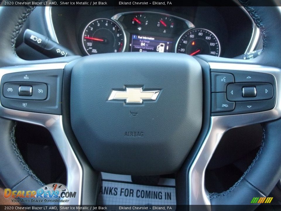 2020 Chevrolet Blazer LT AWD Silver Ice Metallic / Jet Black Photo #15