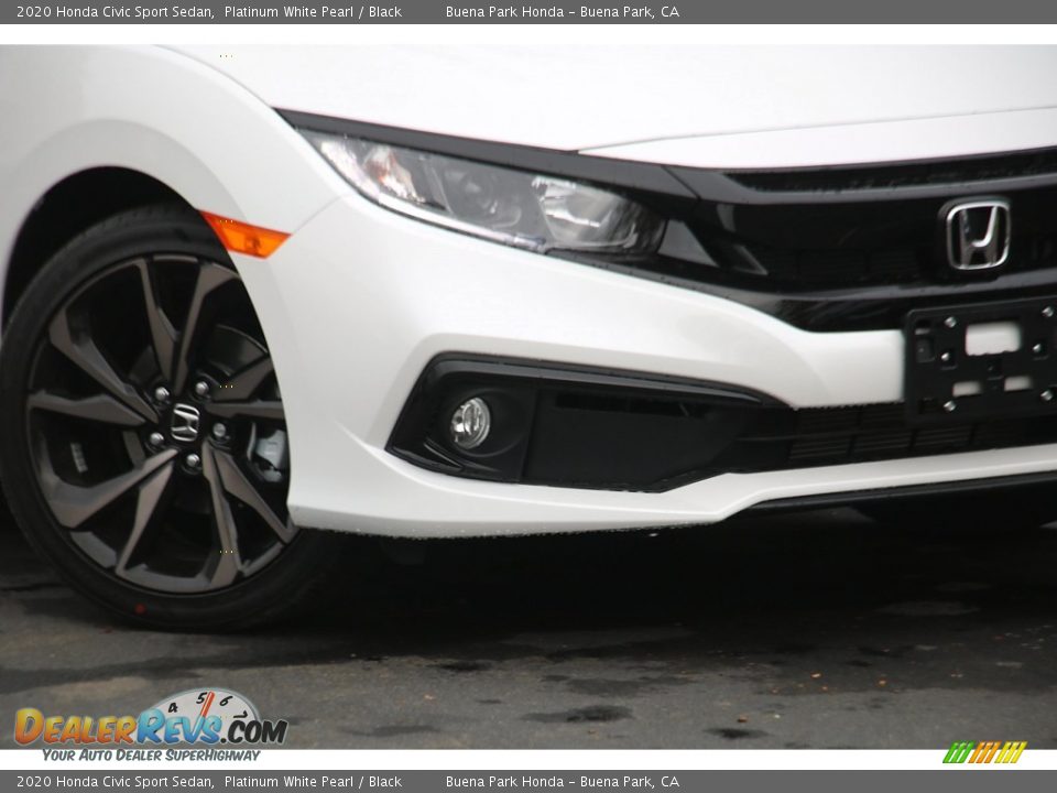 2020 Honda Civic Sport Sedan Platinum White Pearl / Black Photo #3