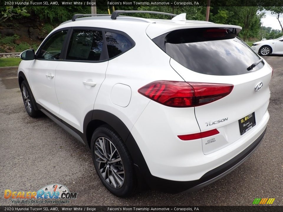 2020 Hyundai Tucson SEL AWD Winter White / Beige Photo #3