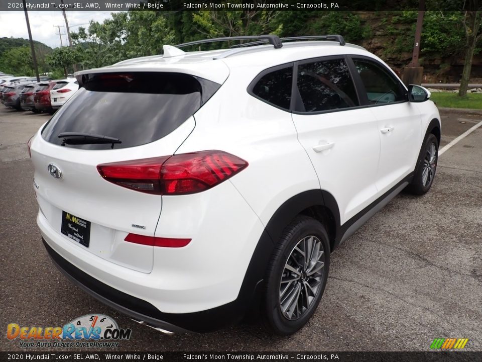 2020 Hyundai Tucson SEL AWD Winter White / Beige Photo #5