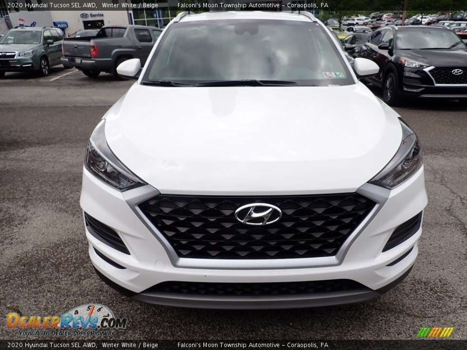 2020 Hyundai Tucson SEL AWD Winter White / Beige Photo #7