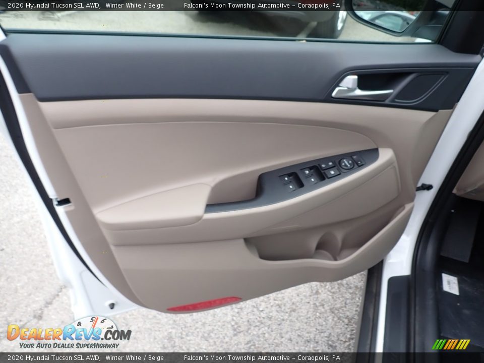 2020 Hyundai Tucson SEL AWD Winter White / Beige Photo #11