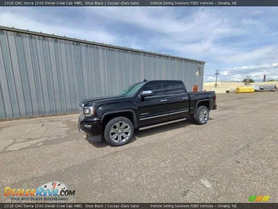 2018 GMC Sierra 1500 Denali Crew Cab 4WD Onyx Black / Cocoa/­Dark Sand Photo #1