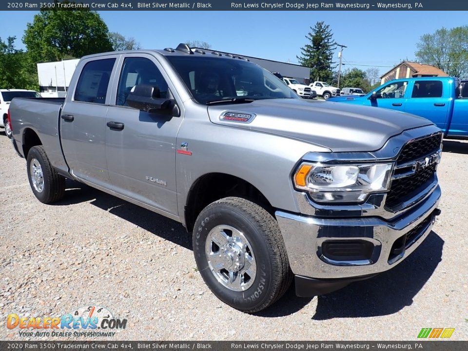 2020 Ram 3500 Tradesman Crew Cab 4x4 Billet Silver Metallic / Black Photo #8