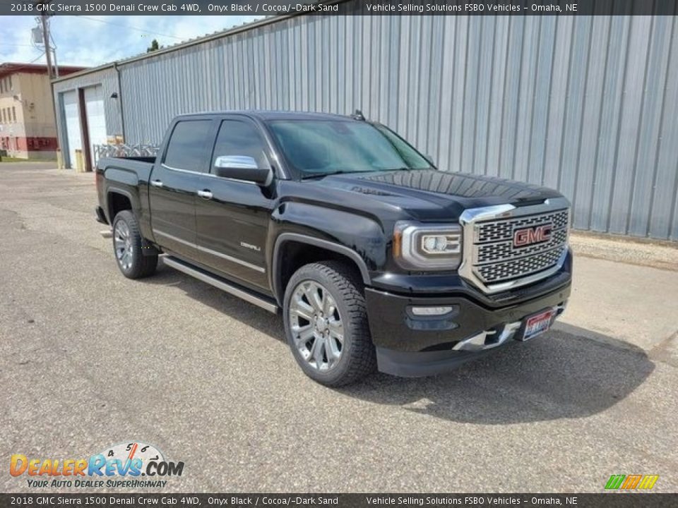 2018 GMC Sierra 1500 Denali Crew Cab 4WD Onyx Black / Cocoa/­Dark Sand Photo #6