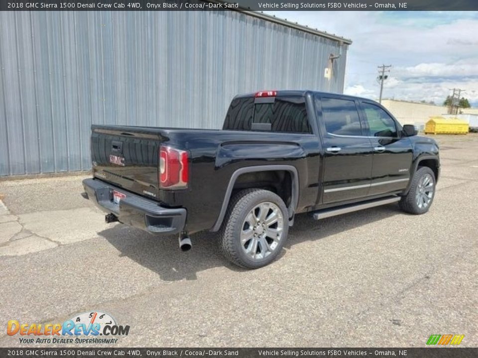 2018 GMC Sierra 1500 Denali Crew Cab 4WD Onyx Black / Cocoa/­Dark Sand Photo #8