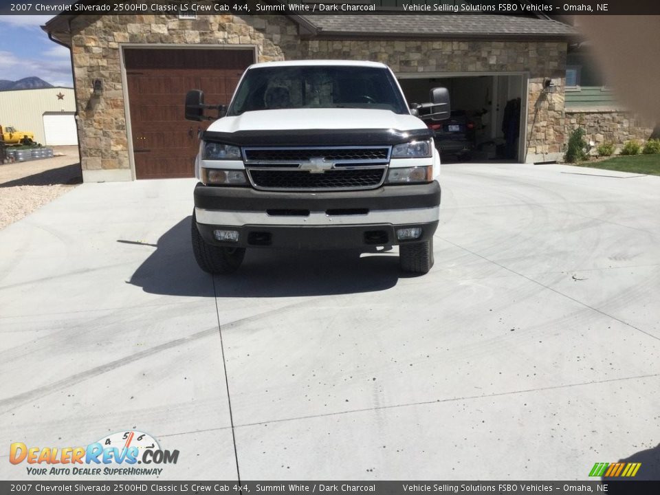 2007 Chevrolet Silverado 2500HD Classic LS Crew Cab 4x4 Summit White / Dark Charcoal Photo #6