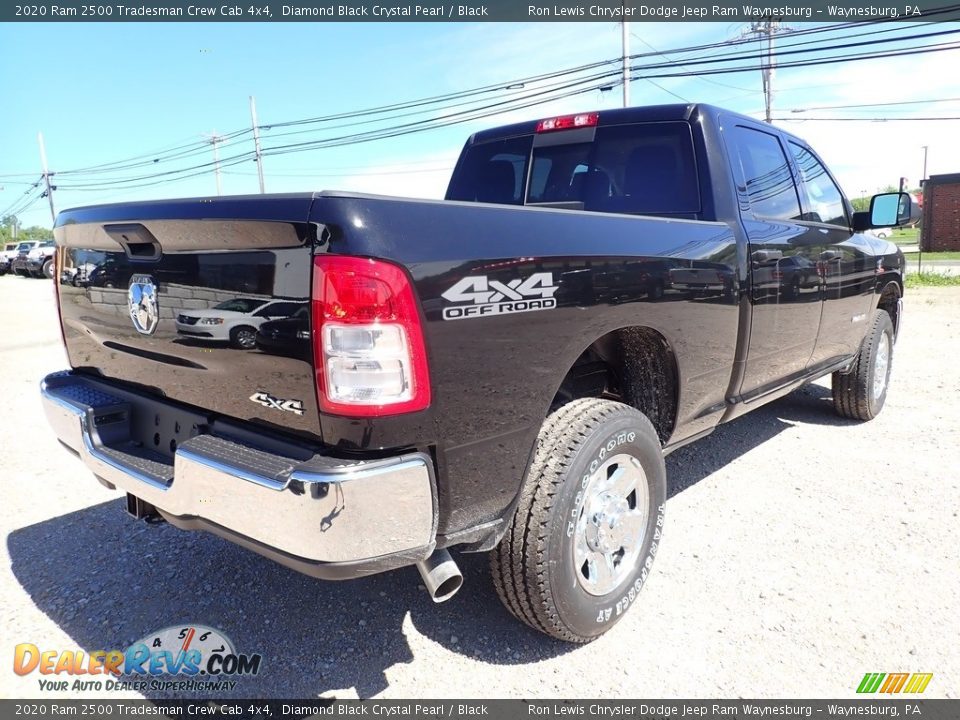 2020 Ram 2500 Tradesman Crew Cab 4x4 Diamond Black Crystal Pearl / Black Photo #6