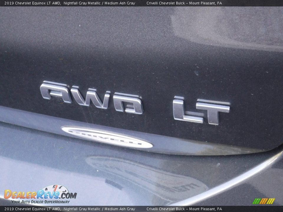 2019 Chevrolet Equinox LT AWD Nightfall Gray Metallic / Medium Ash Gray Photo #8