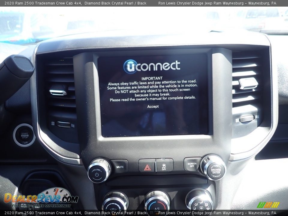 2020 Ram 2500 Tradesman Crew Cab 4x4 Diamond Black Crystal Pearl / Black Photo #16