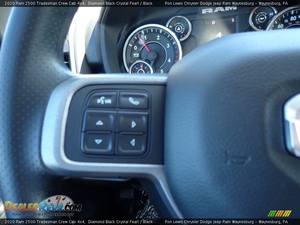 2020 Ram 2500 Tradesman Crew Cab 4x4 Diamond Black Crystal Pearl / Black Photo #19