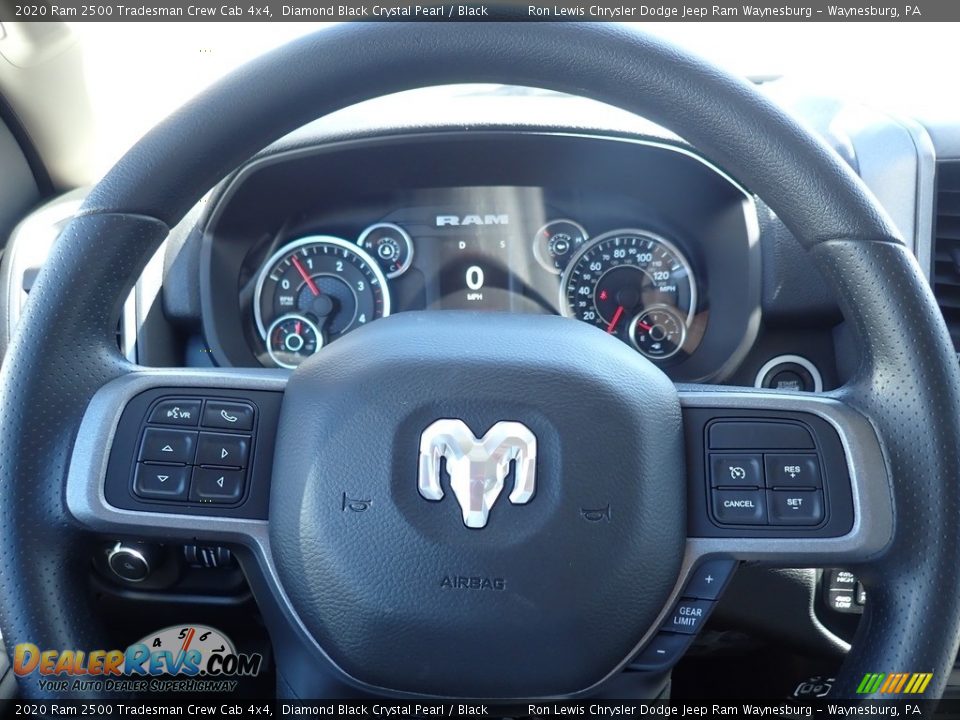 2020 Ram 2500 Tradesman Crew Cab 4x4 Diamond Black Crystal Pearl / Black Photo #20