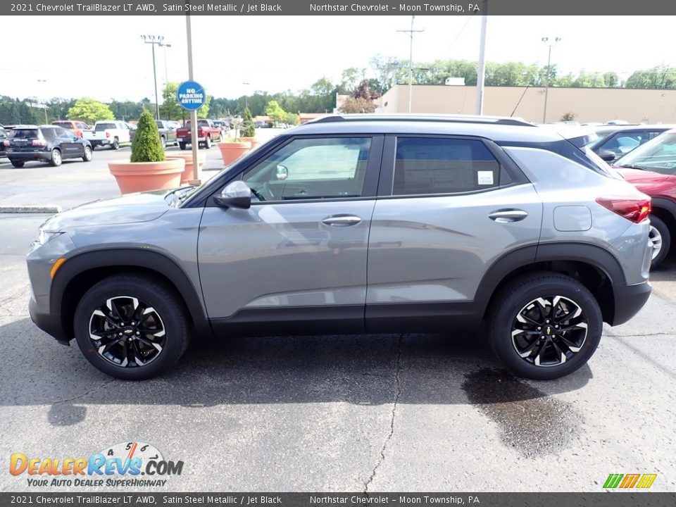 2021 Chevrolet Trailblazer LT AWD Satin Steel Metallic / Jet Black Photo #3