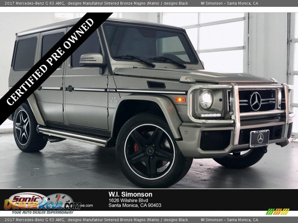 2017 Mercedes-Benz G 63 AMG designo Manufaktur Sintered Bronze Magno (Matte) / designo Black Photo #1