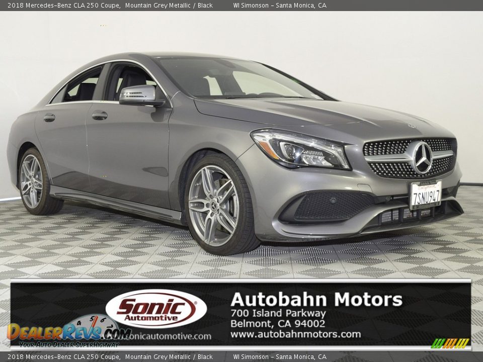 2018 Mercedes-Benz CLA 250 Coupe Mountain Grey Metallic / Black Photo #1