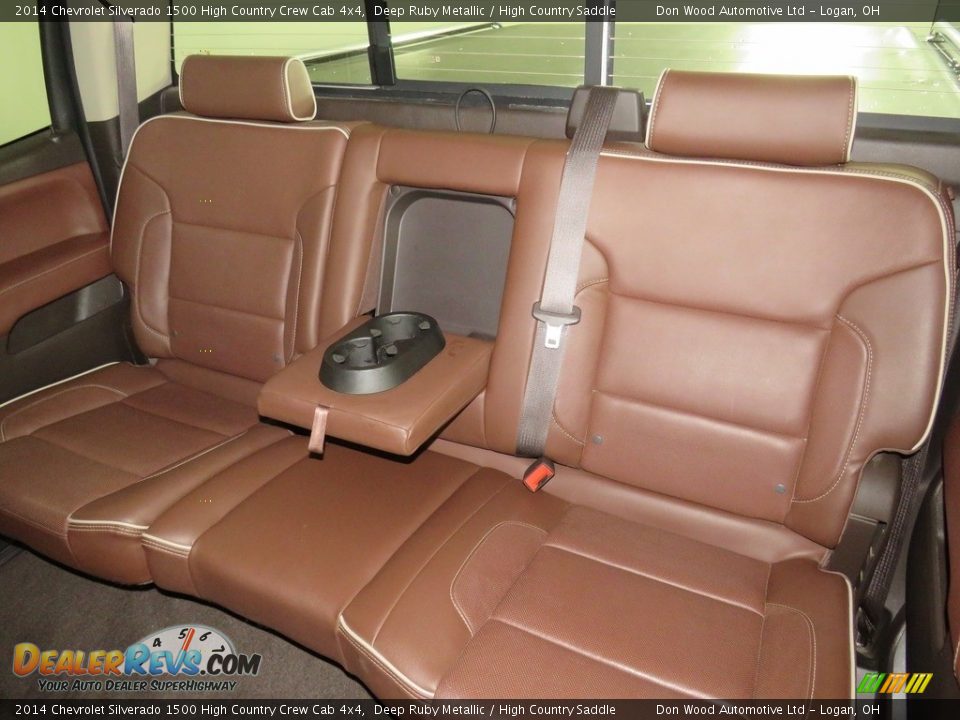 Rear Seat of 2014 Chevrolet Silverado 1500 High Country Crew Cab 4x4 Photo #32