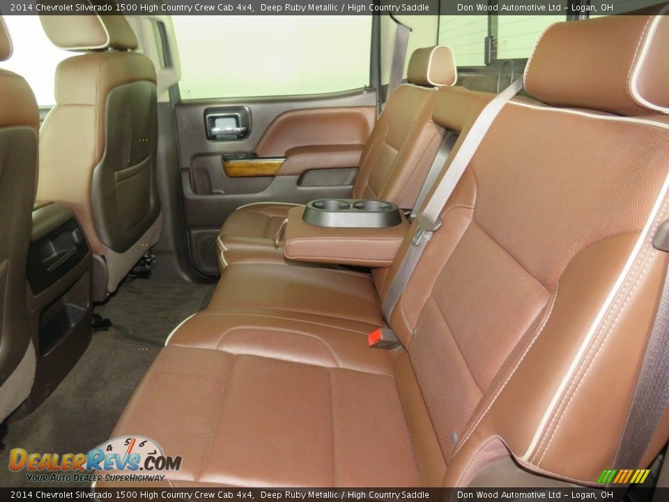 Rear Seat of 2014 Chevrolet Silverado 1500 High Country Crew Cab 4x4 Photo #34