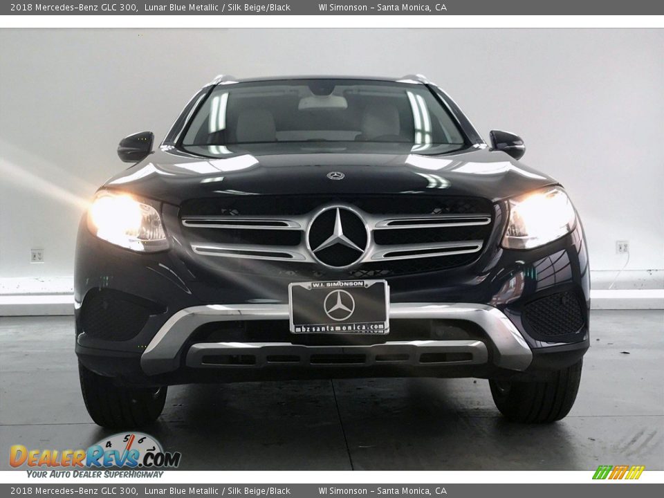 2018 Mercedes-Benz GLC 300 Lunar Blue Metallic / Silk Beige/Black Photo #2