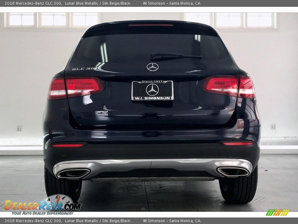 2018 Mercedes-Benz GLC 300 Lunar Blue Metallic / Silk Beige/Black Photo #3