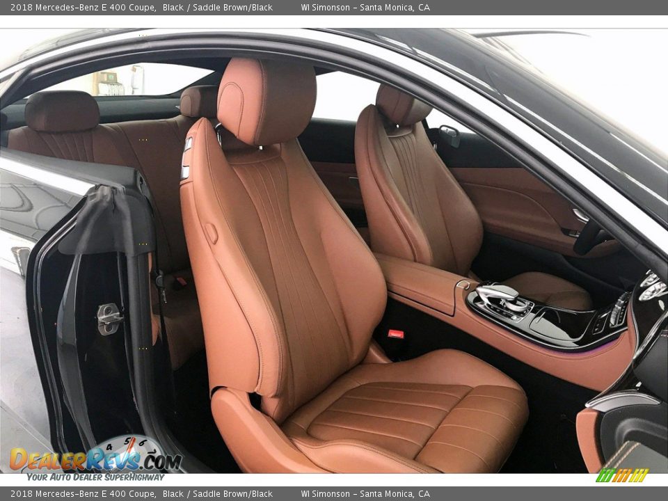 2018 Mercedes-Benz E 400 Coupe Black / Saddle Brown/Black Photo #6