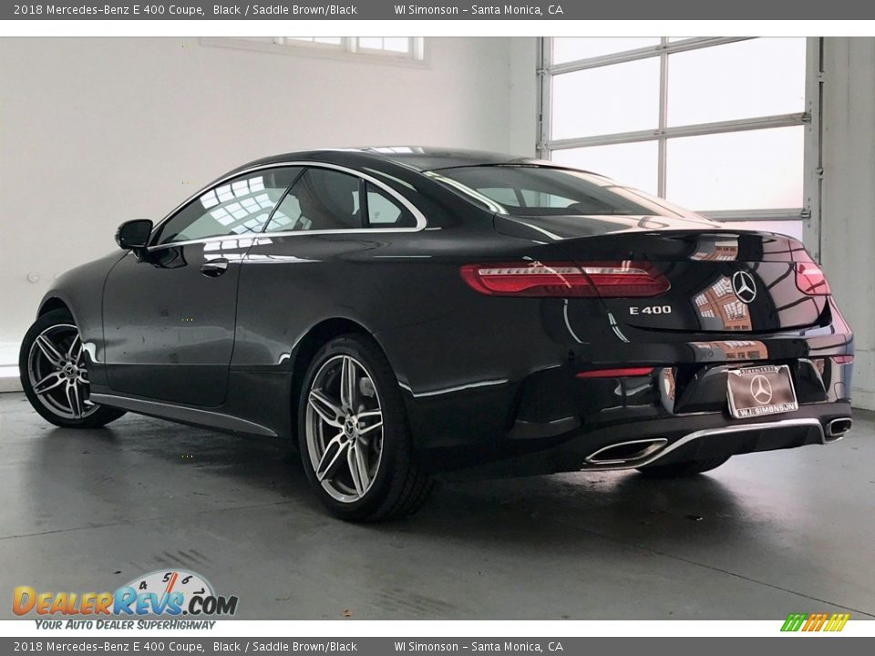 2018 Mercedes-Benz E 400 Coupe Black / Saddle Brown/Black Photo #10