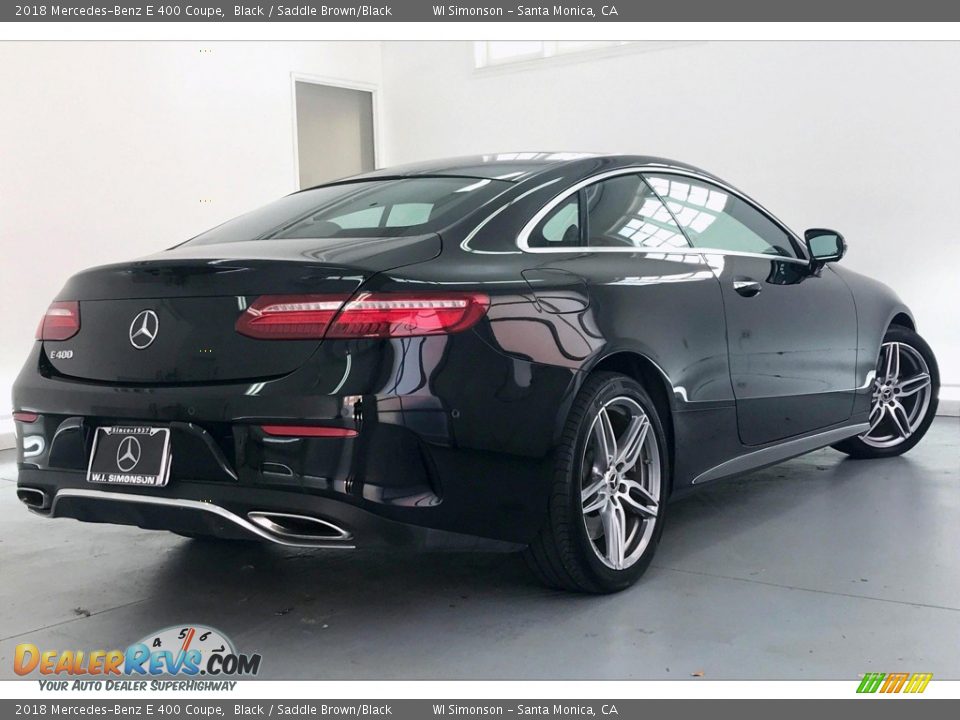 2018 Mercedes-Benz E 400 Coupe Black / Saddle Brown/Black Photo #16