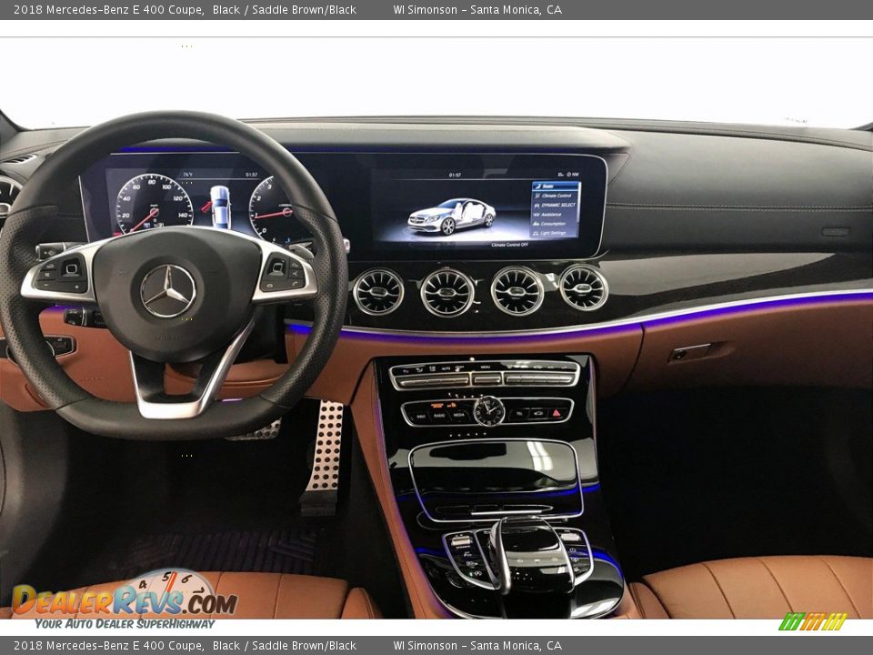 2018 Mercedes-Benz E 400 Coupe Black / Saddle Brown/Black Photo #17