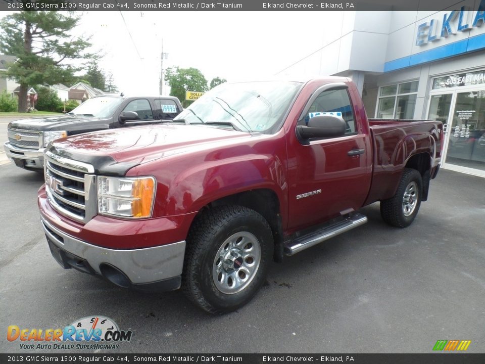 2013 GMC Sierra 1500 Regular Cab 4x4 Sonoma Red Metallic / Dark Titanium Photo #1