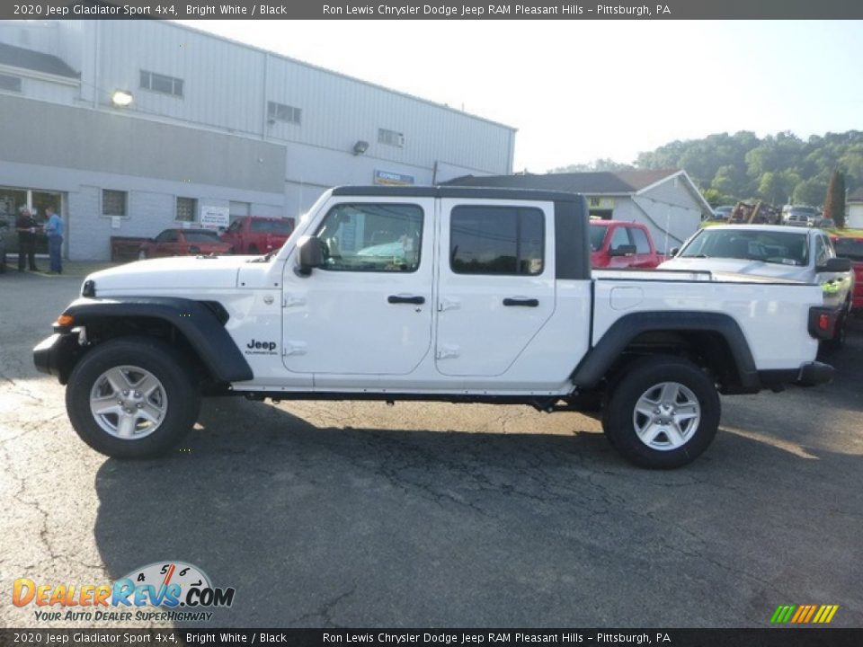 2020 Jeep Gladiator Sport 4x4 Bright White / Black Photo #2