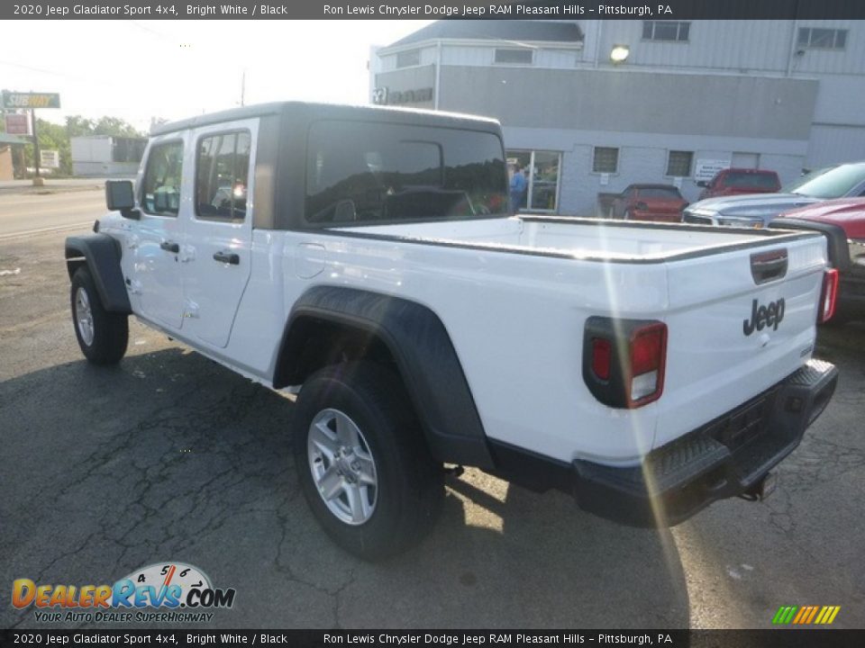 2020 Jeep Gladiator Sport 4x4 Bright White / Black Photo #3