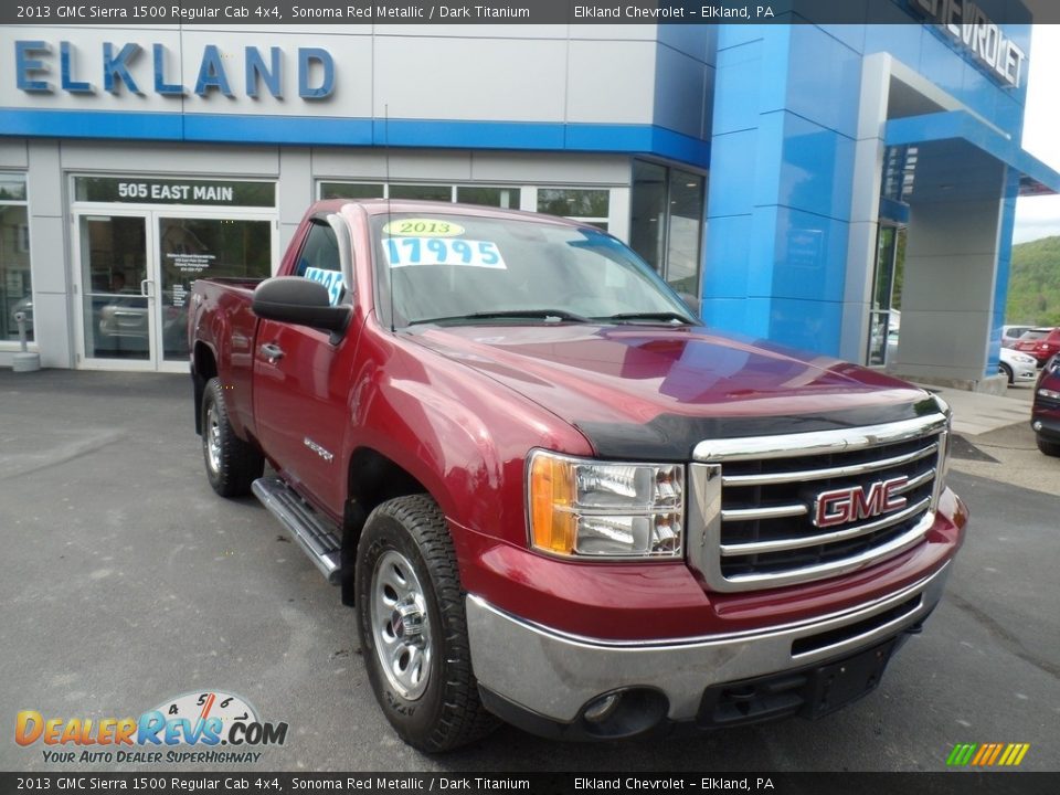 2013 GMC Sierra 1500 Regular Cab 4x4 Sonoma Red Metallic / Dark Titanium Photo #4