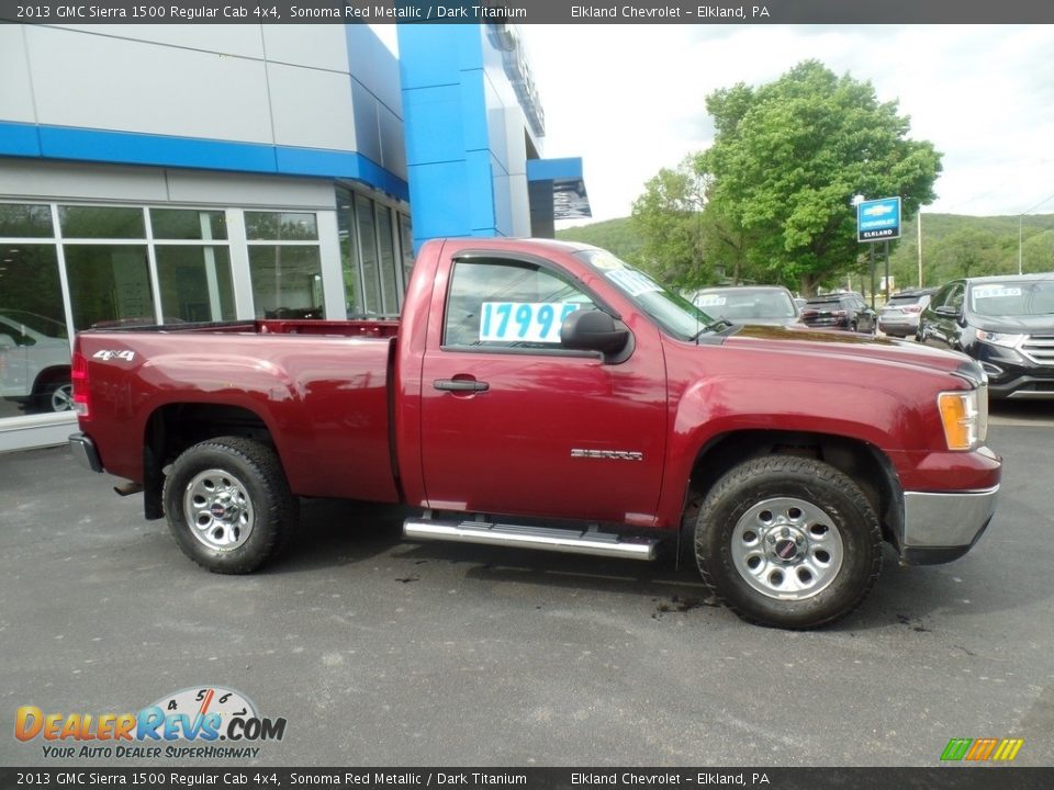 2013 GMC Sierra 1500 Regular Cab 4x4 Sonoma Red Metallic / Dark Titanium Photo #6