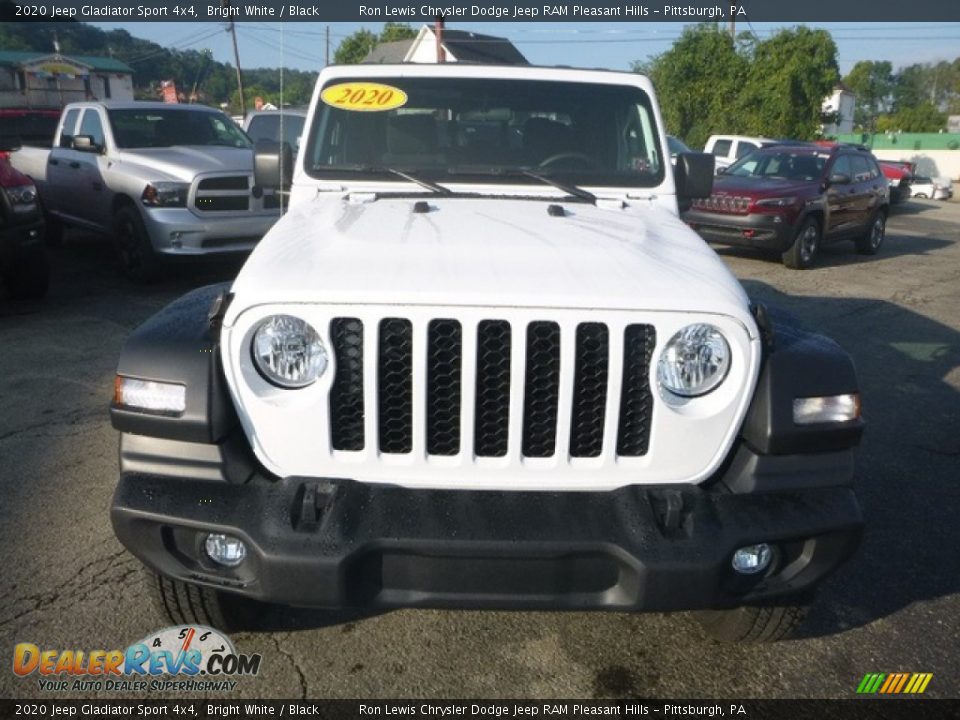 2020 Jeep Gladiator Sport 4x4 Bright White / Black Photo #8