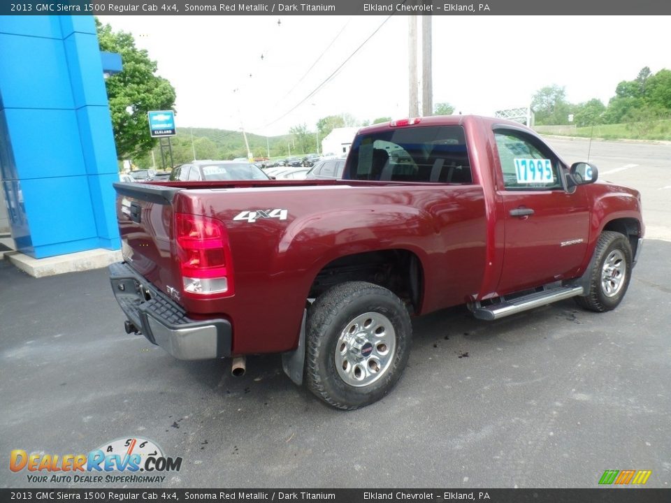 2013 GMC Sierra 1500 Regular Cab 4x4 Sonoma Red Metallic / Dark Titanium Photo #7