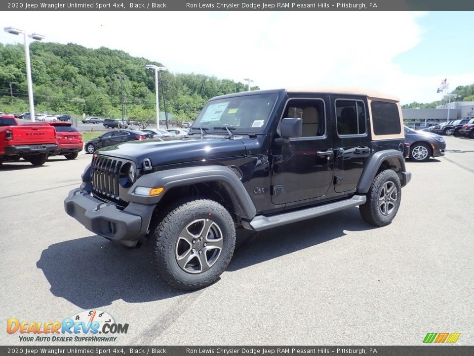 2020 Jeep Wrangler Unlimited Sport 4x4 Black / Black Photo #1