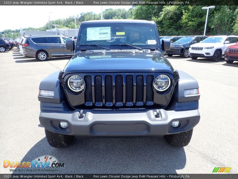 2020 Jeep Wrangler Unlimited Sport 4x4 Black / Black Photo #2