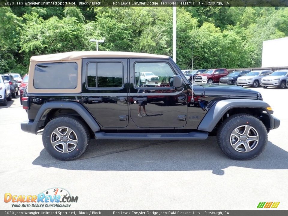 2020 Jeep Wrangler Unlimited Sport 4x4 Black / Black Photo #4