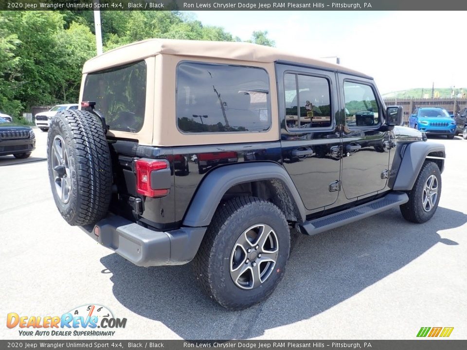 2020 Jeep Wrangler Unlimited Sport 4x4 Black / Black Photo #5