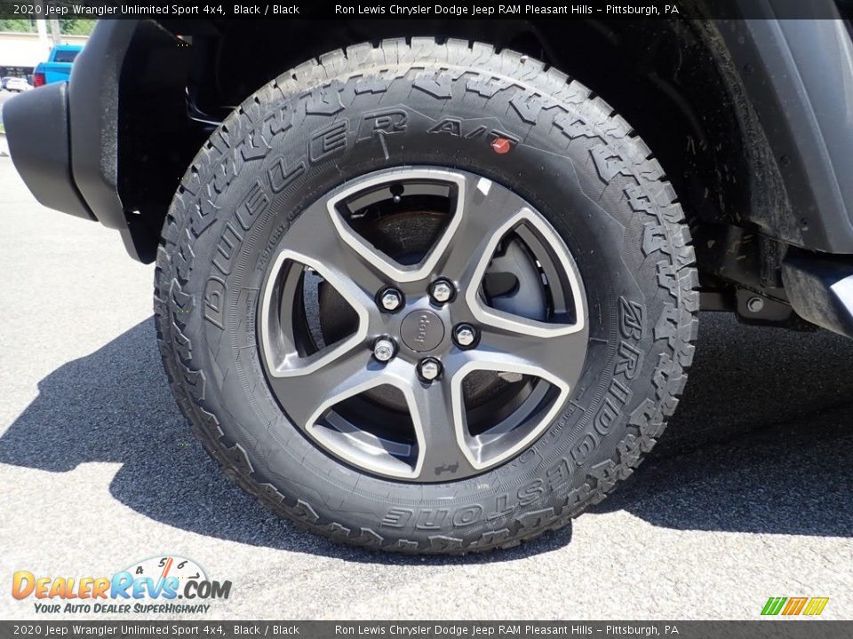 2020 Jeep Wrangler Unlimited Sport 4x4 Black / Black Photo #6