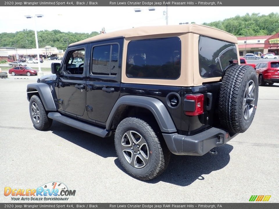 2020 Jeep Wrangler Unlimited Sport 4x4 Black / Black Photo #8