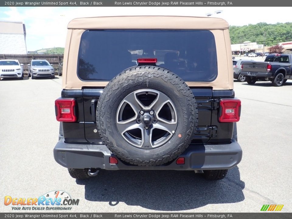 2020 Jeep Wrangler Unlimited Sport 4x4 Black / Black Photo #10