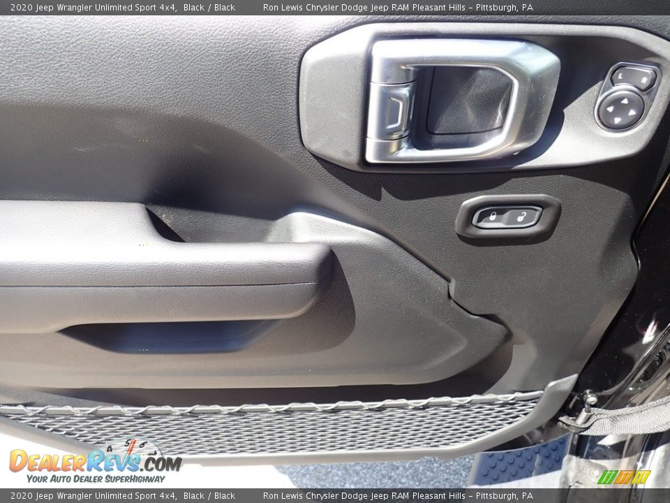 2020 Jeep Wrangler Unlimited Sport 4x4 Black / Black Photo #12