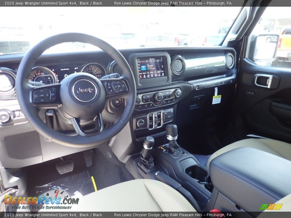 2020 Jeep Wrangler Unlimited Sport 4x4 Black / Black Photo #13