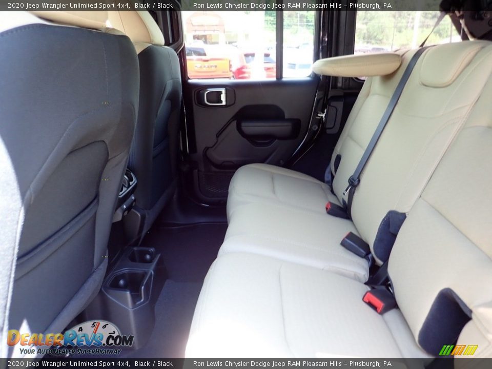 2020 Jeep Wrangler Unlimited Sport 4x4 Black / Black Photo #14