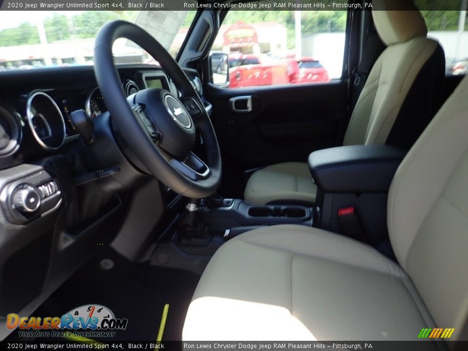 2020 Jeep Wrangler Unlimited Sport 4x4 Black / Black Photo #15
