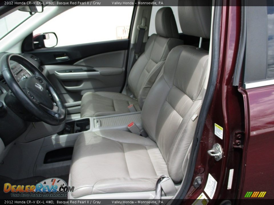 2012 Honda CR-V EX-L 4WD Basque Red Pearl II / Gray Photo #11
