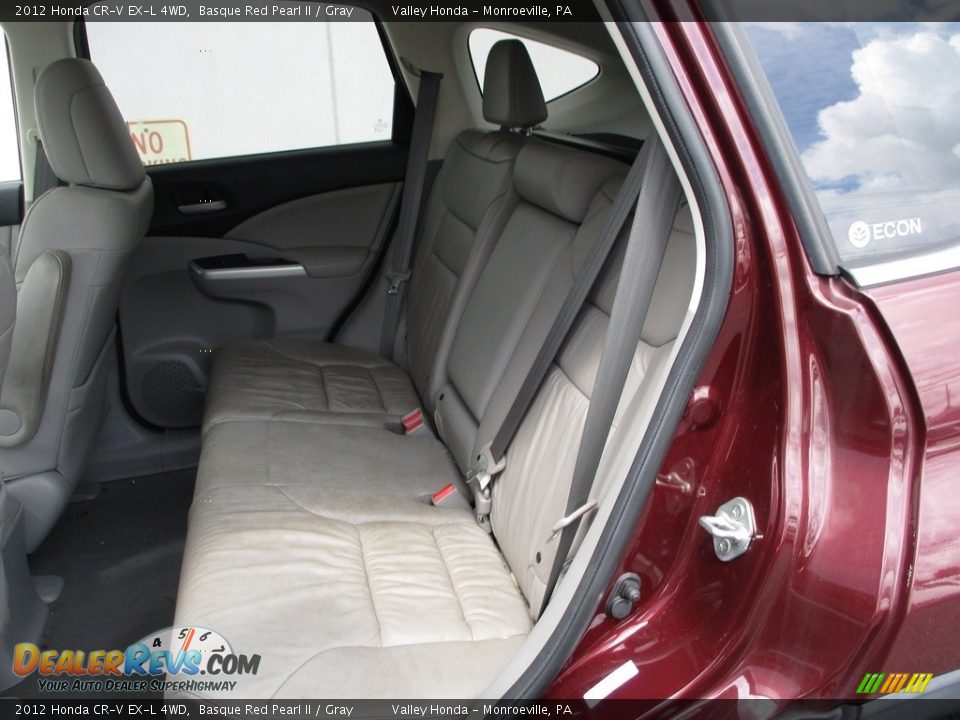2012 Honda CR-V EX-L 4WD Basque Red Pearl II / Gray Photo #12