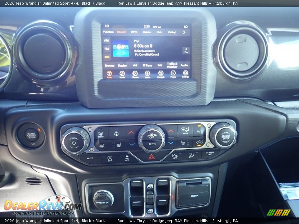 2020 Jeep Wrangler Unlimited Sport 4x4 Black / Black Photo #17