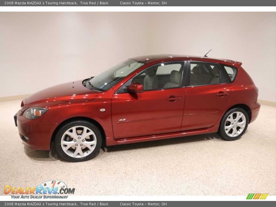 2008 Mazda MAZDA3 s Touring Hatchback True Red / Black Photo #3